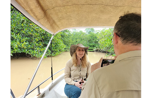 Boat through the Mangroves