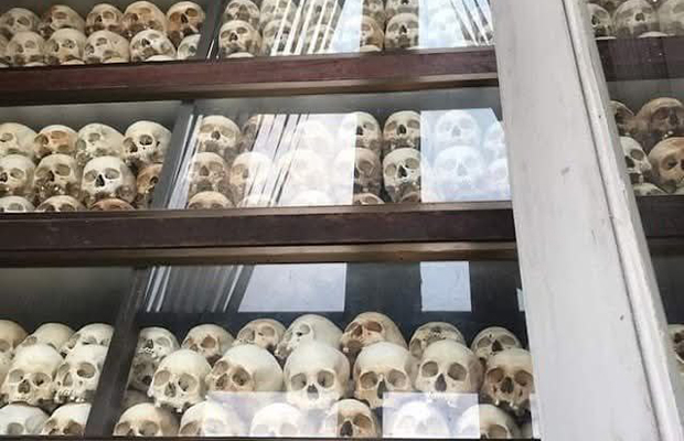 the Stupa at the Killing Fields